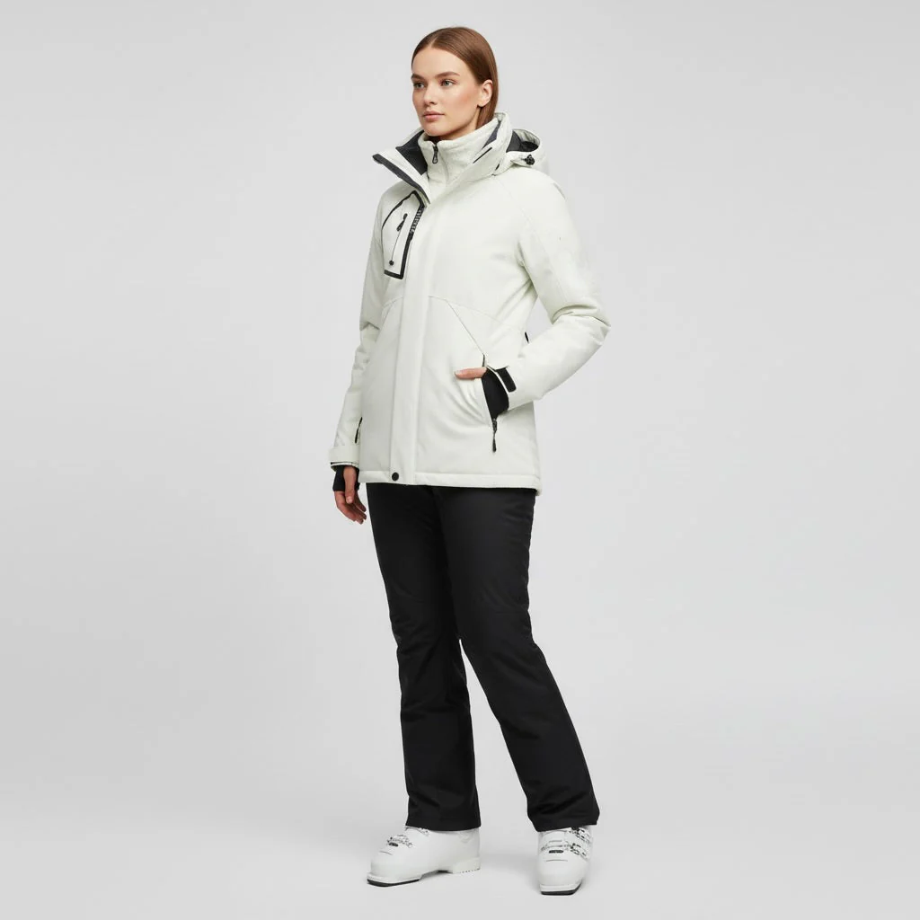 Damen Skiset | Strukturierte Jacke Hose wintertaugliche Ausführung - Image 2