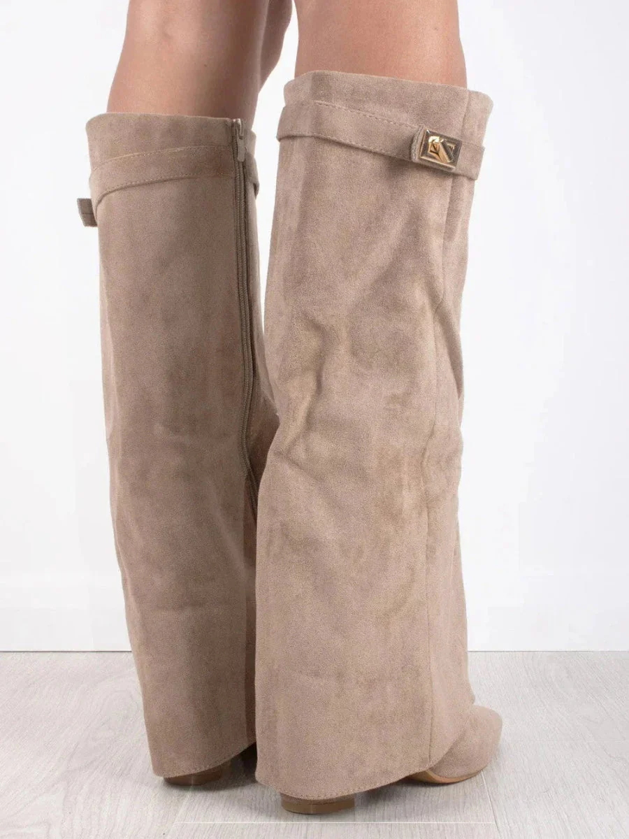 Damen-Stiefel mit Umschlagdetail | hohe Schaftausführung - Image 7