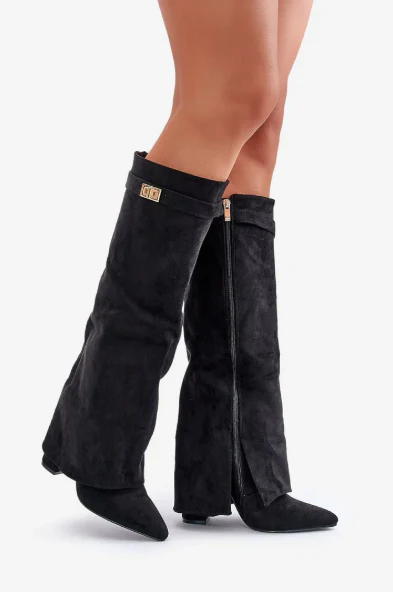 Damen-Stiefel mit Umschlagdetail | hohe Schaftausführung - Image 8