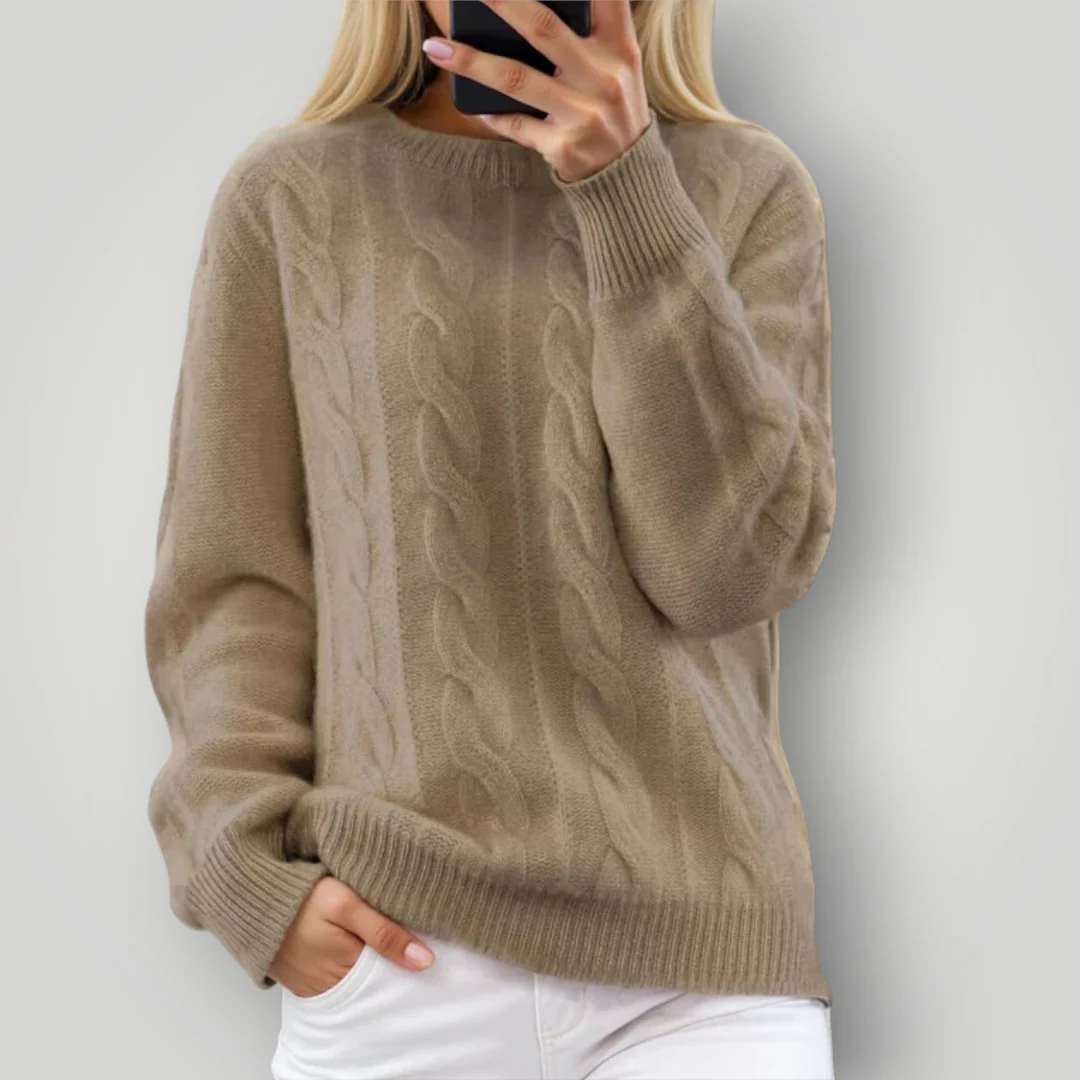 Damen Strickpullover – Warmer Winterpullover langarm - Image 3