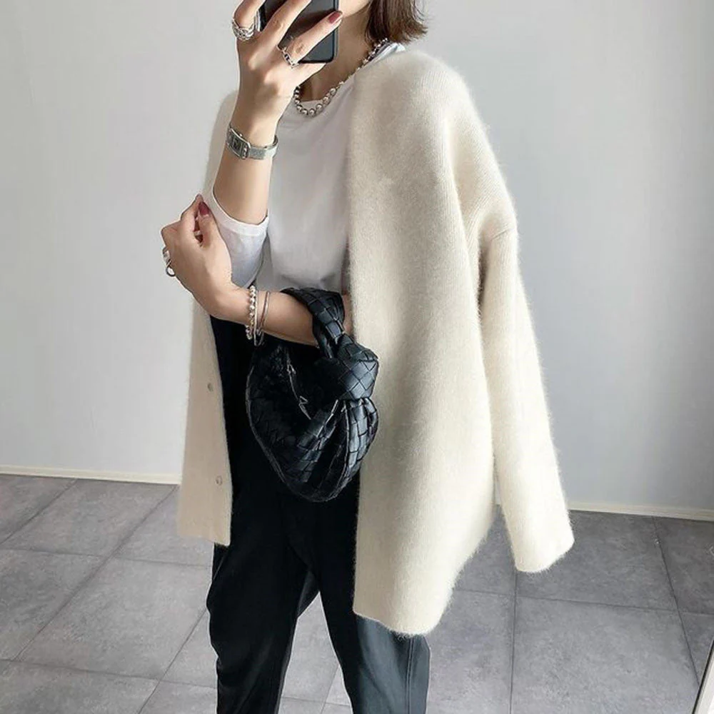 Damen Strickjacke | Offene Front mit gleichmäßiger Kantenführung - Image 17