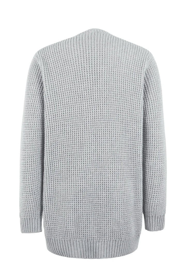 Damen-Strickjacke in Verlängerter Ausführung | winterliche Struktur - Image 4