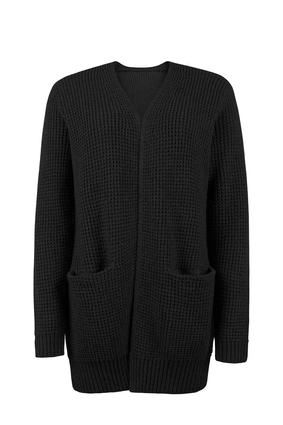 Damen-Strickjacke in Verlängerter Ausführung | winterliche Struktur - Image 5