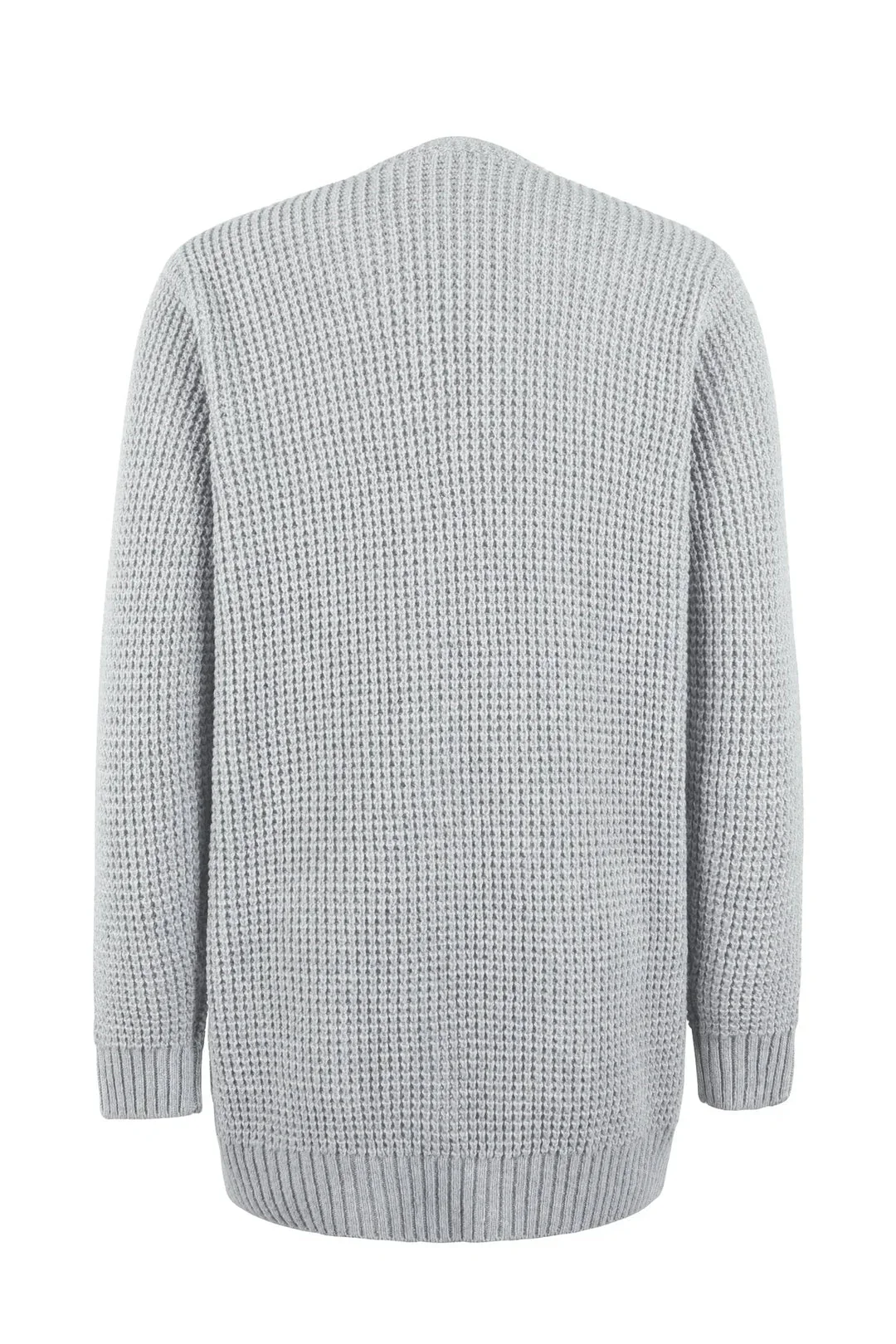 Damen-Strickjacke in Verlängerter Ausführung | winterliche Struktur - Image 7