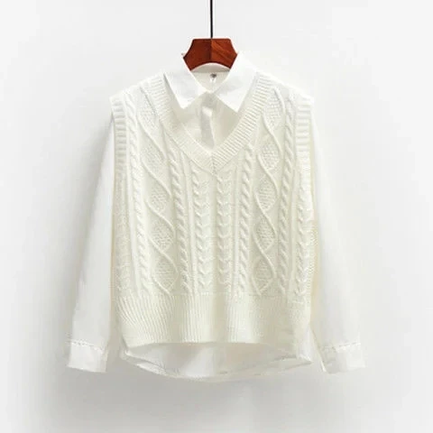 Damen Strickpullover | V-Ausschnitt mit strukturierter Oberfläche - Image 4