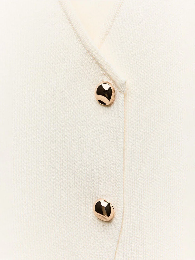 Damen Top | ärmellose Gilet-Form mit V-Ausschnitt - Image 9