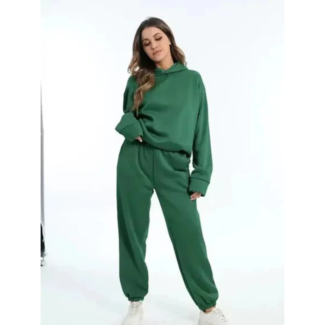 Damen Trainingsset | Zweiteiliges Oversize-Set Lässig - Image 4