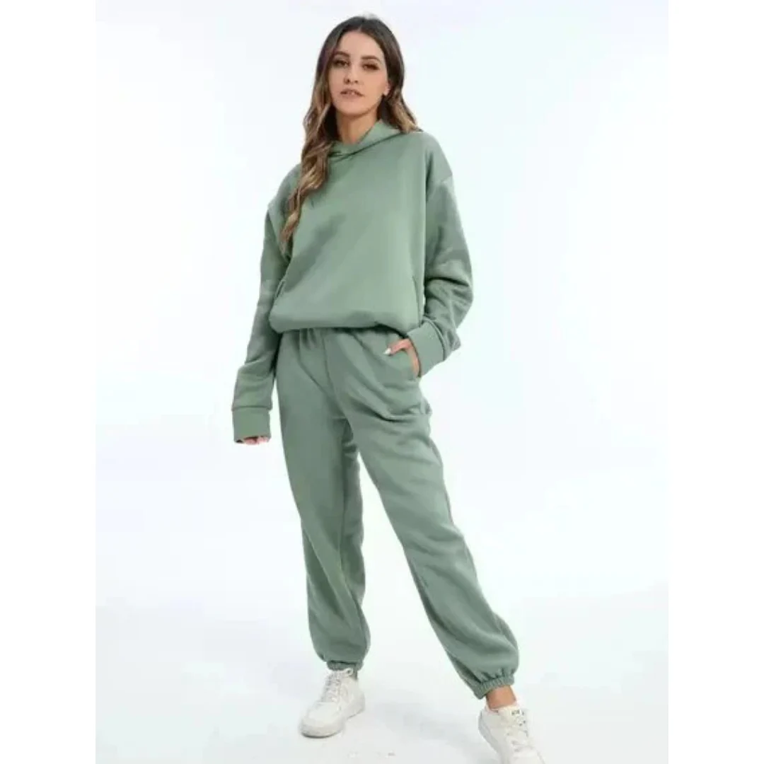 Damen Trainingsset | Zweiteiliges Oversize-Set Lässig - Image 5