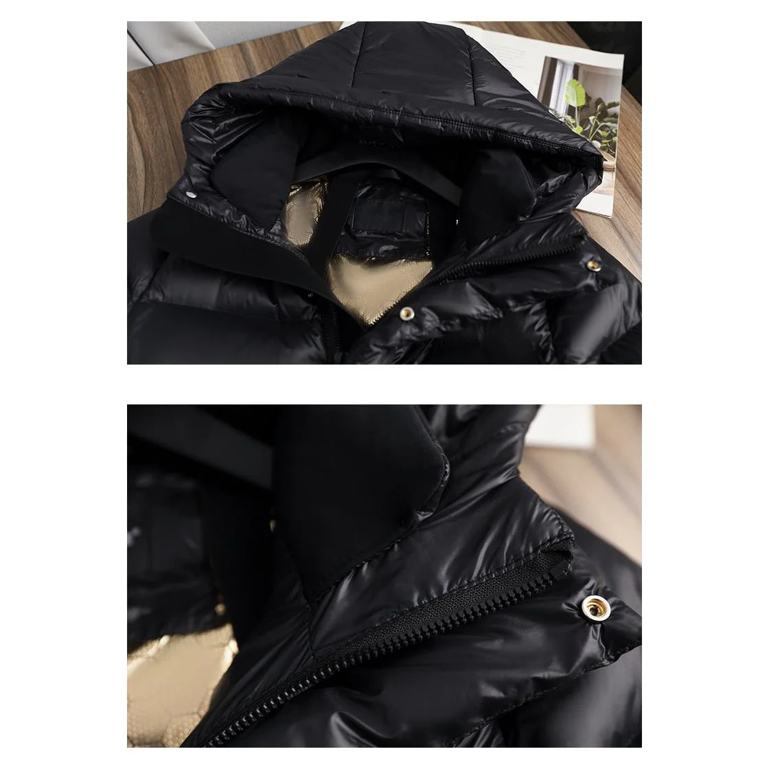 Damen Winterjacke | geschlossene Form mit Kapuze - Image 10