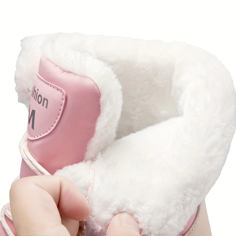 Damen Winterstiefel | Hoher Schaft geschlossene Form Profilsohle - Image 3