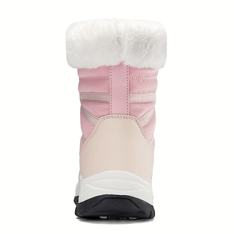 Damen Winterstiefel | Hoher Schaft geschlossene Form Profilsohle - Image 4
