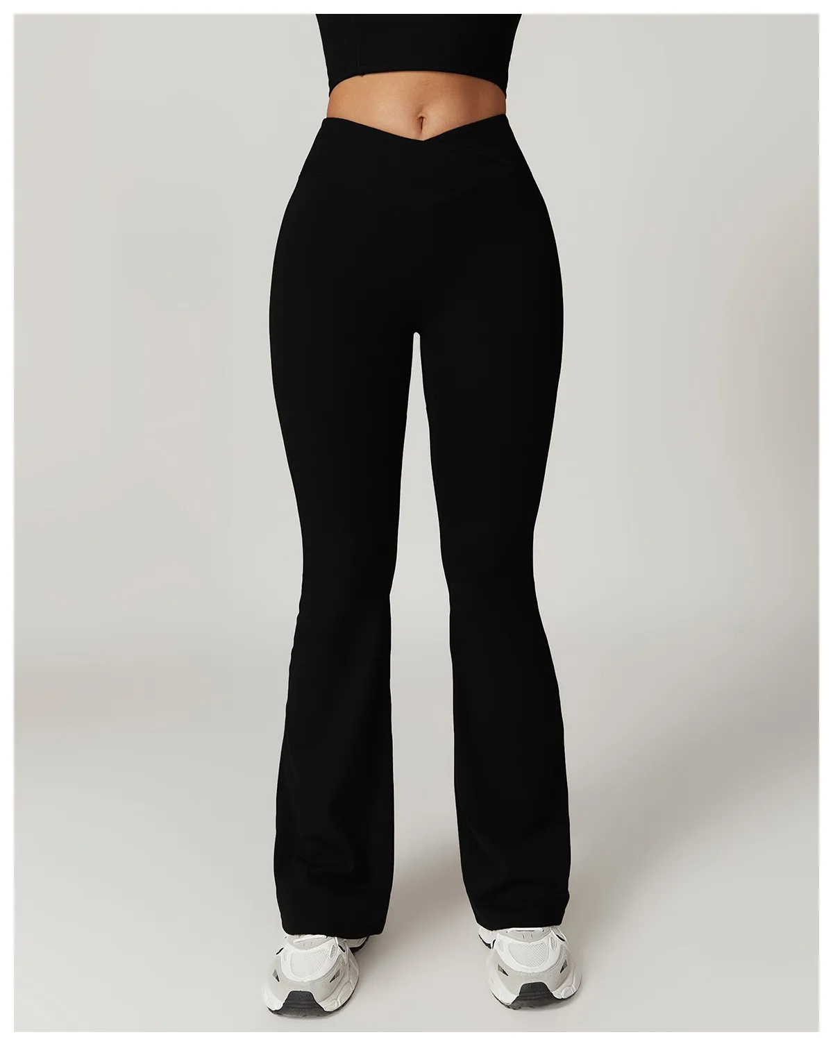 Damen Hose Yoga | hohe Taille mit seitlichem Bundabschluss