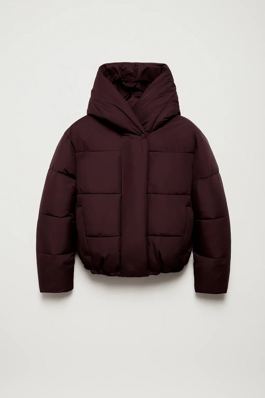 Damenjacke | Kurze gesteppte Jacke mit Kapuze und elastischem Saum