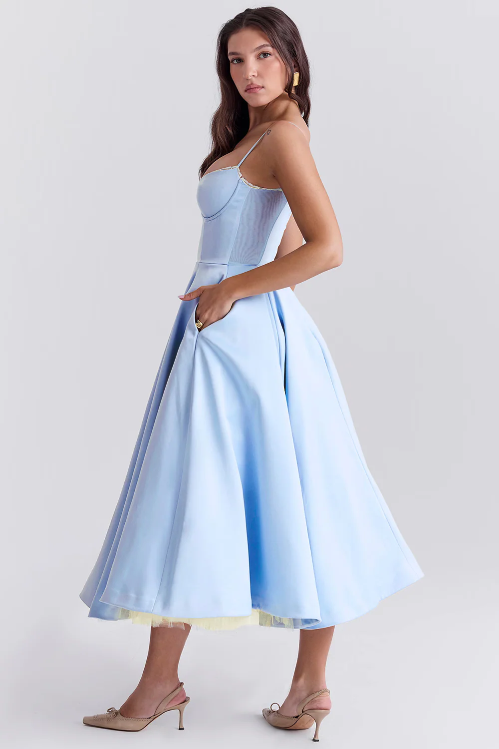 Damenkleid | A-Linie Rock und Korsettoberteil - Image 3