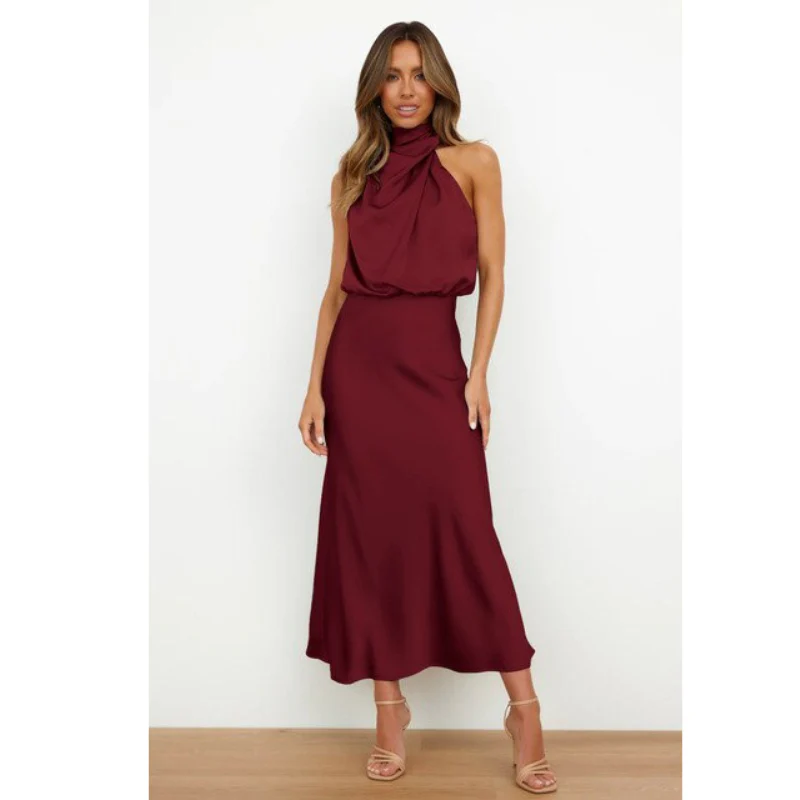 Damenkleid mit Halfterform | Midilänge - Image 3