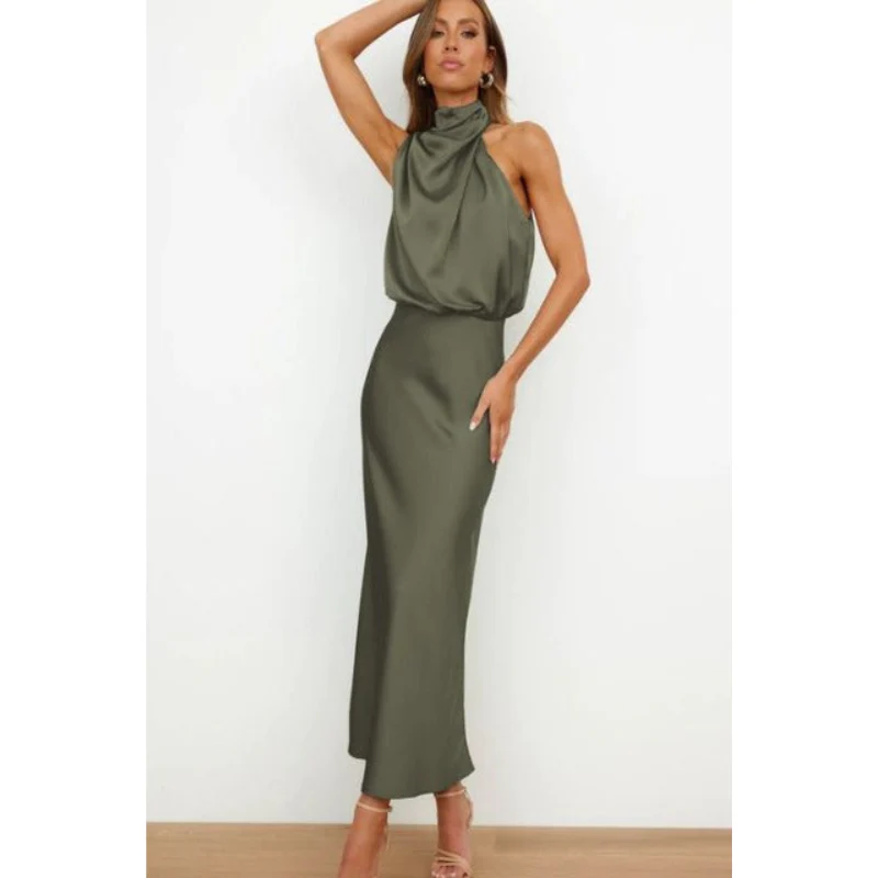 Damenkleid mit Halfterform | Midilänge - Image 4