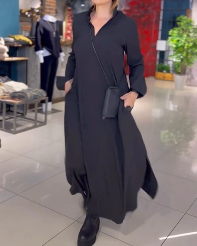 Damenkleid | Lange Ausführung mit gerader Linienführung - Image 11