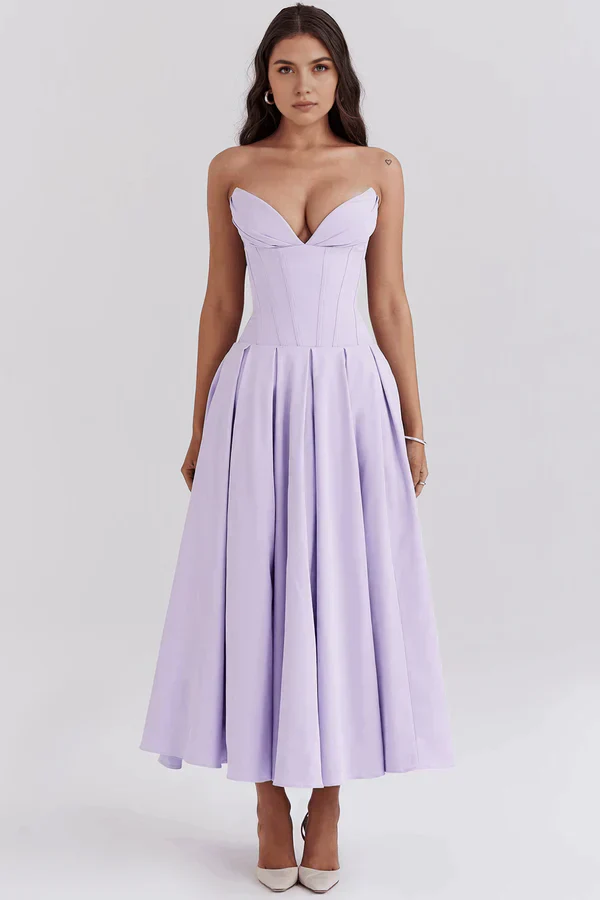 Damenkleid | Trägerlose Ausführung und mittlere Länge - Image 6