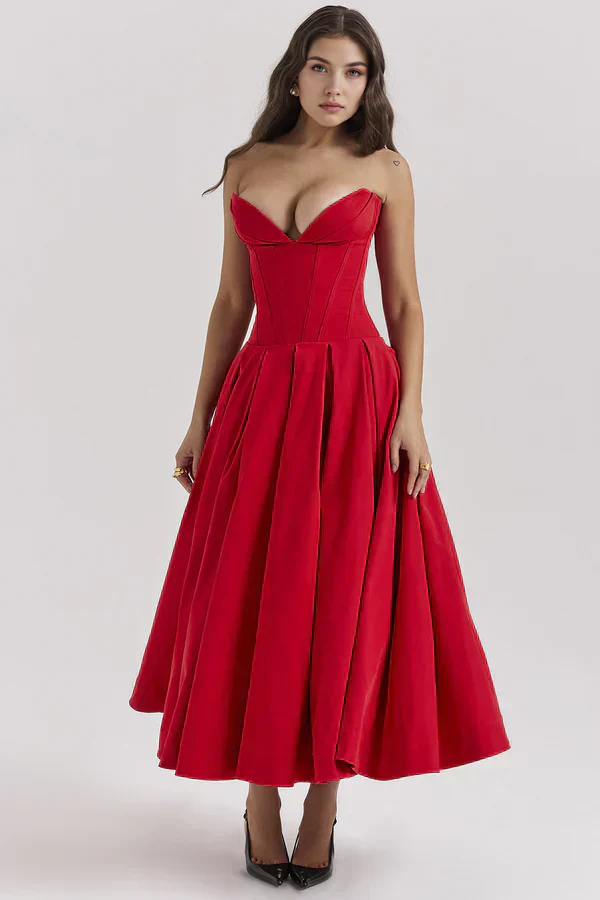 Damenkleid | Trägerlose Ausführung und mittlere Länge - Image 9
