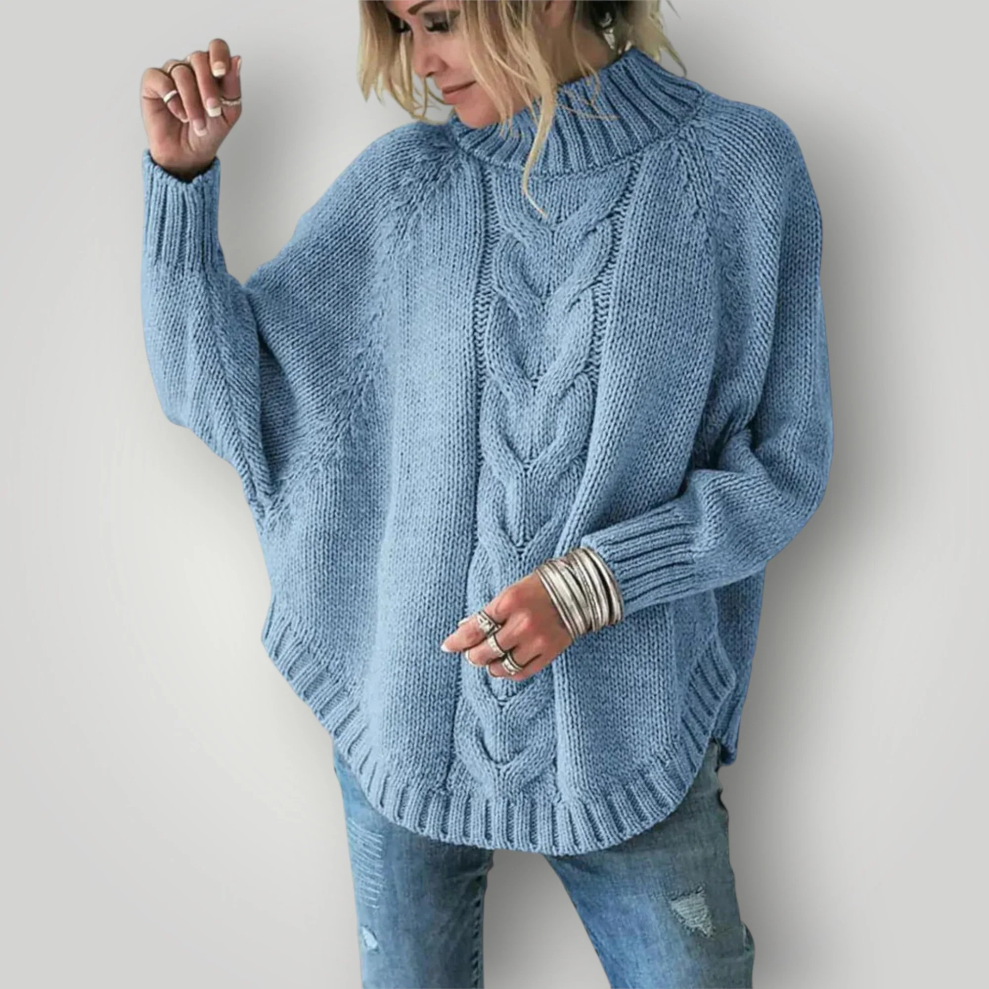 Damen Strickpullover | Lässiger Rollkragenpullover für Wintertage - Image 3