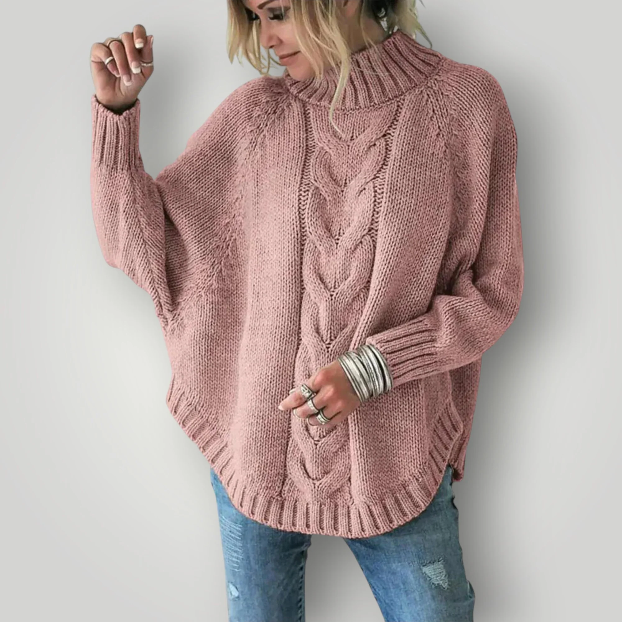 Damen Strickpullover | Lässiger Rollkragenpullover für Wintertage - Image 4