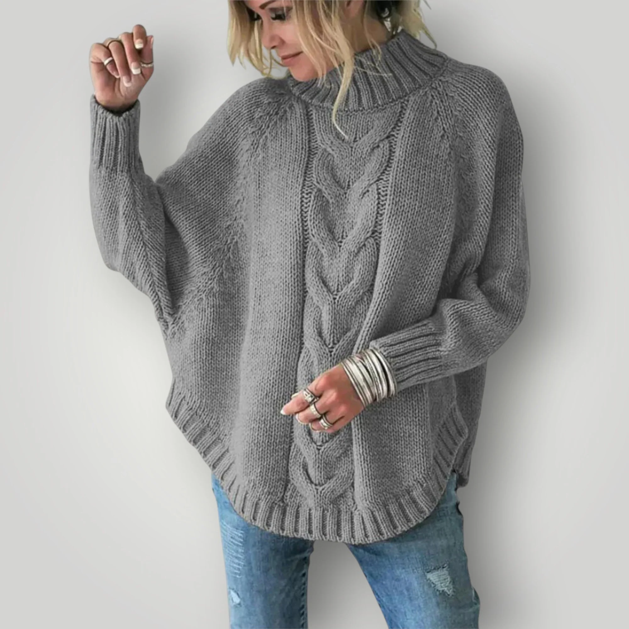 Damen Strickpullover | Lässiger Rollkragenpullover für Wintertage - Image 5