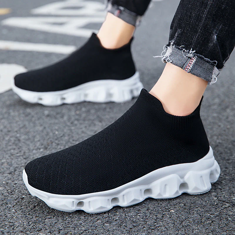 Freizeitschuhe Damen | Elastisches Strickoberteil mit Profilsohle - Image 2