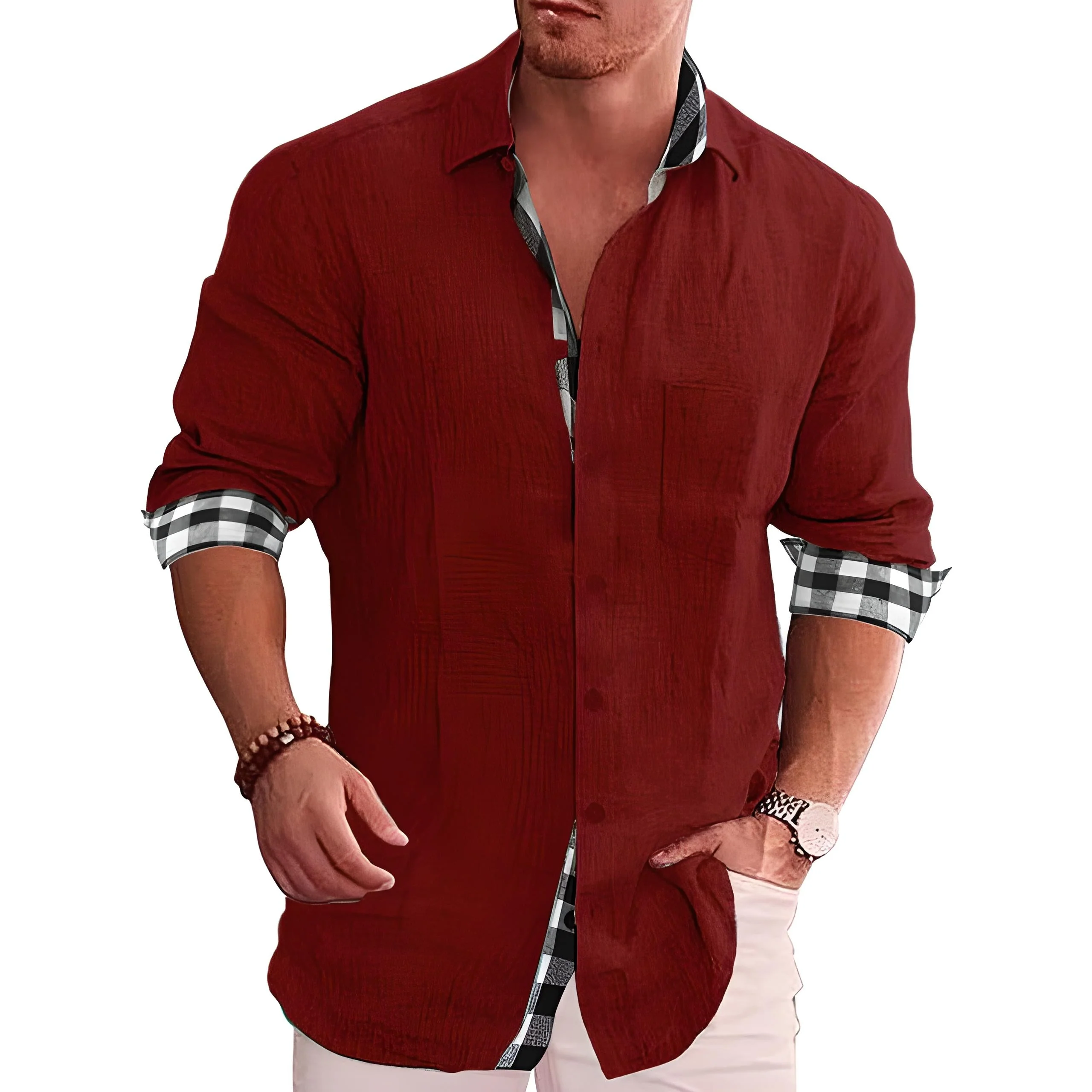Hemd Herren | Gerader Schnitt mit Klassischem Kragen - Image 7