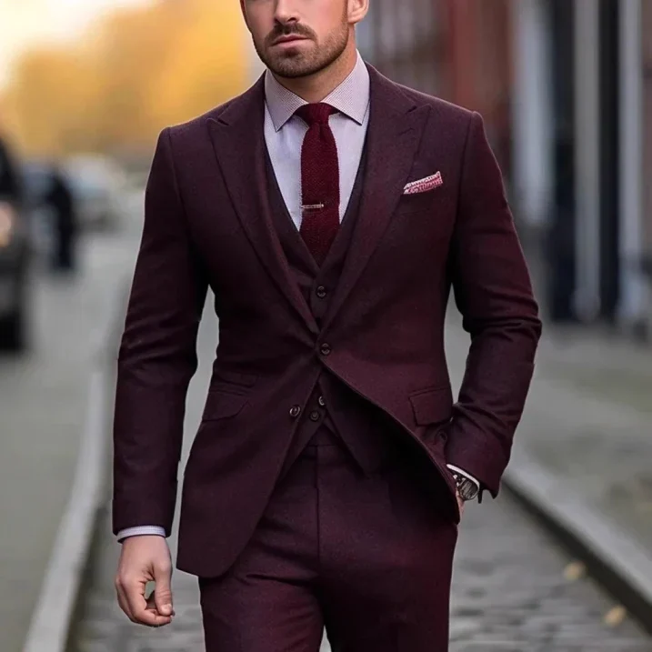 Herren-Anzug im Dreiteiligen Set | klassische Passausrichtung - Image 5
