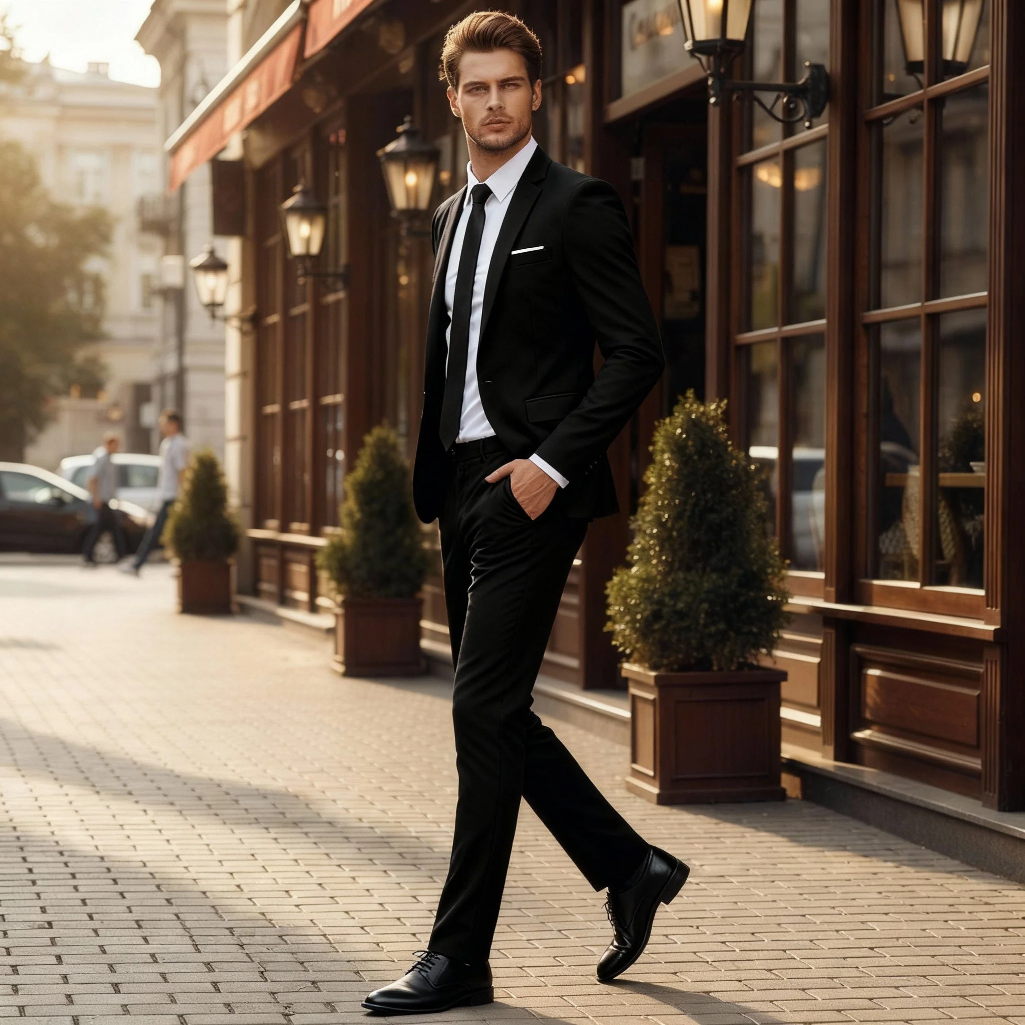 Herren Anzug | Zweiteilige Kombination mit Sakko und Bundhose - Image 5