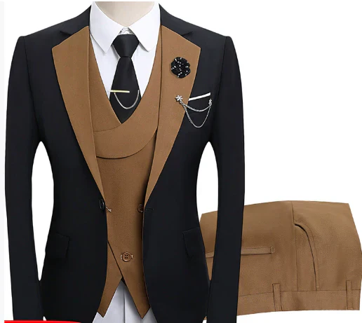 Herren Anzugensemble | dreiteiliges Set aus Jacke Weste und Hose - Image 3