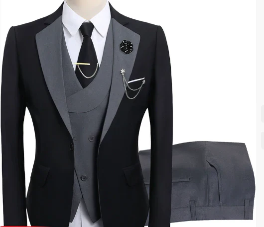 Herren Anzugensemble | dreiteiliges Set aus Jacke Weste und Hose - Image 4