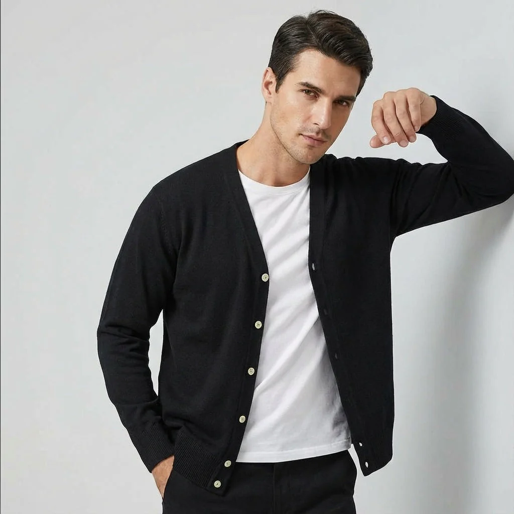 Herren Cardigan | Gestrickte Ausführung mit Frontöffnung - Image 2