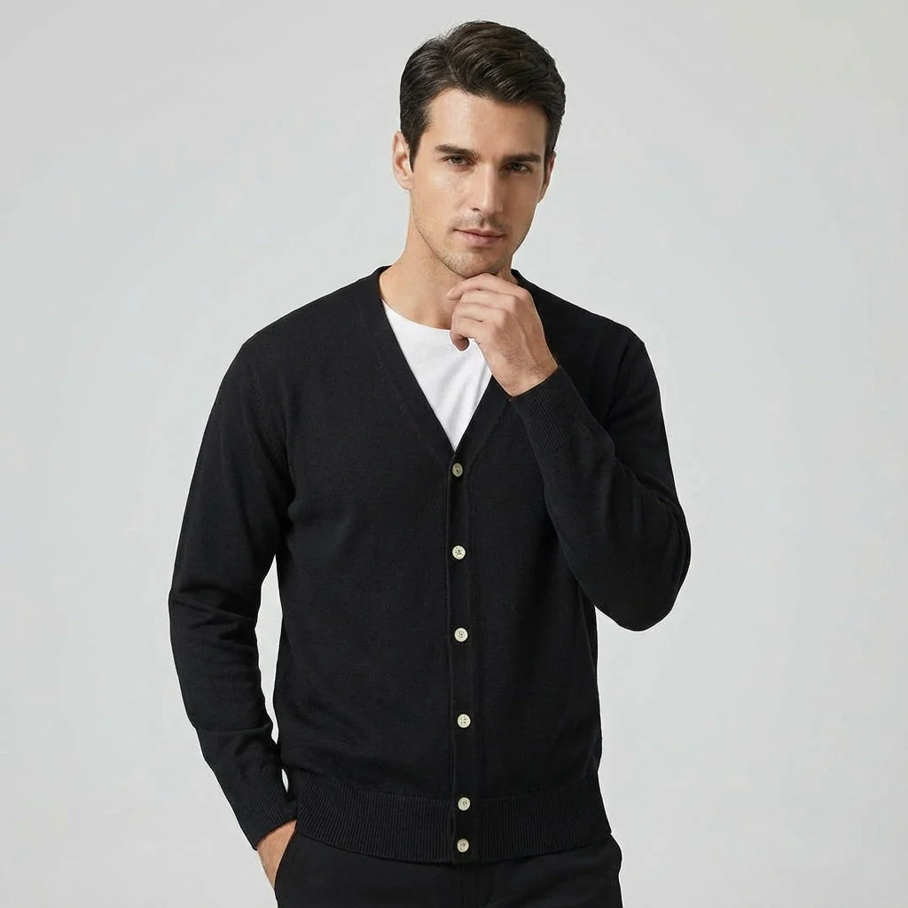 Herren Cardigan | Gestrickte Ausführung mit Frontöffnung - Image 4