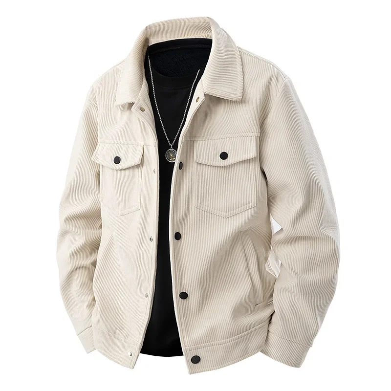 Herren-Cordjacke im langen schnitt | strukturdesign - Image 2