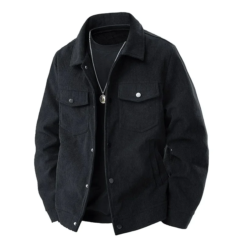 Herren-Cordjacke im langen schnitt | strukturdesign - Image 3