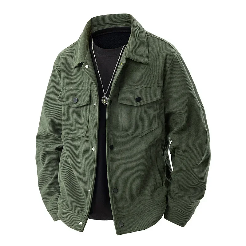 Herren-Cordjacke im langen schnitt | strukturdesign - Image 4