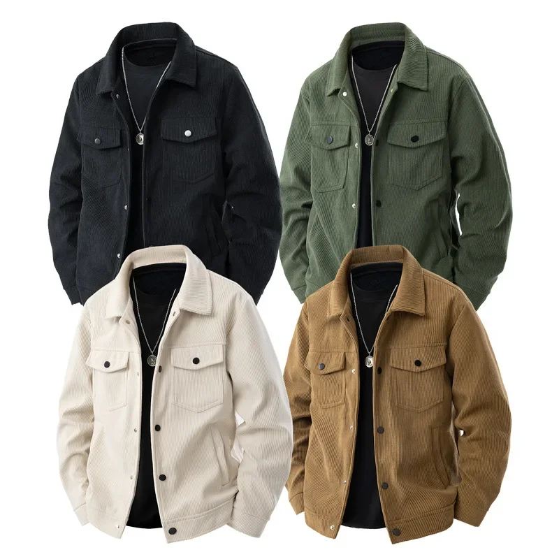 Herren-Cordjacke im langen schnitt | strukturdesign - Image 5