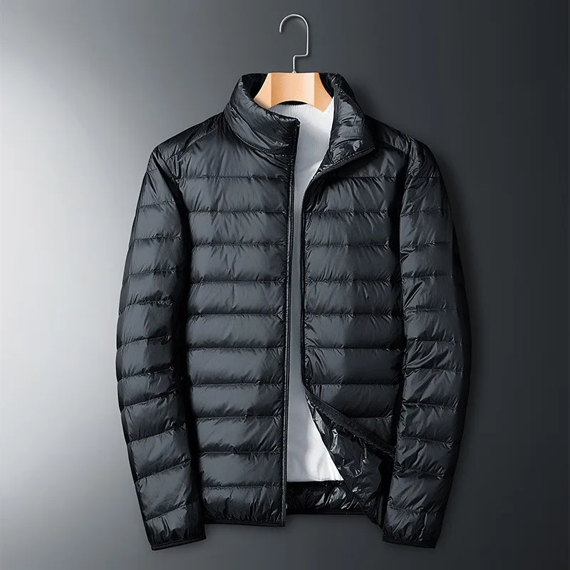 Herren-Daunenjacke mit Stehkragen | durchgehender reißverschluss - Image 2