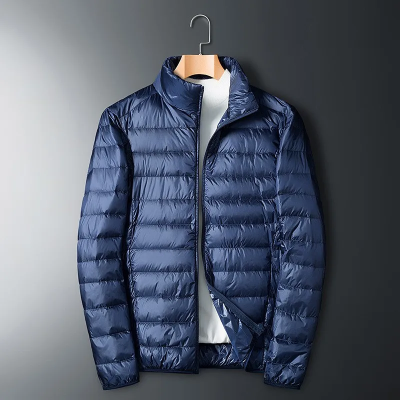 Herren-Daunenjacke mit Stehkragen | durchgehender reißverschluss - Image 4