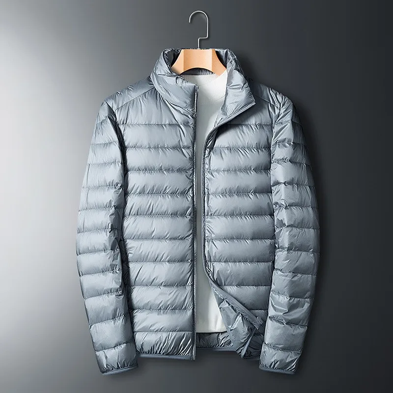 Herren-Daunenjacke mit Stehkragen | durchgehender reißverschluss - Image 5