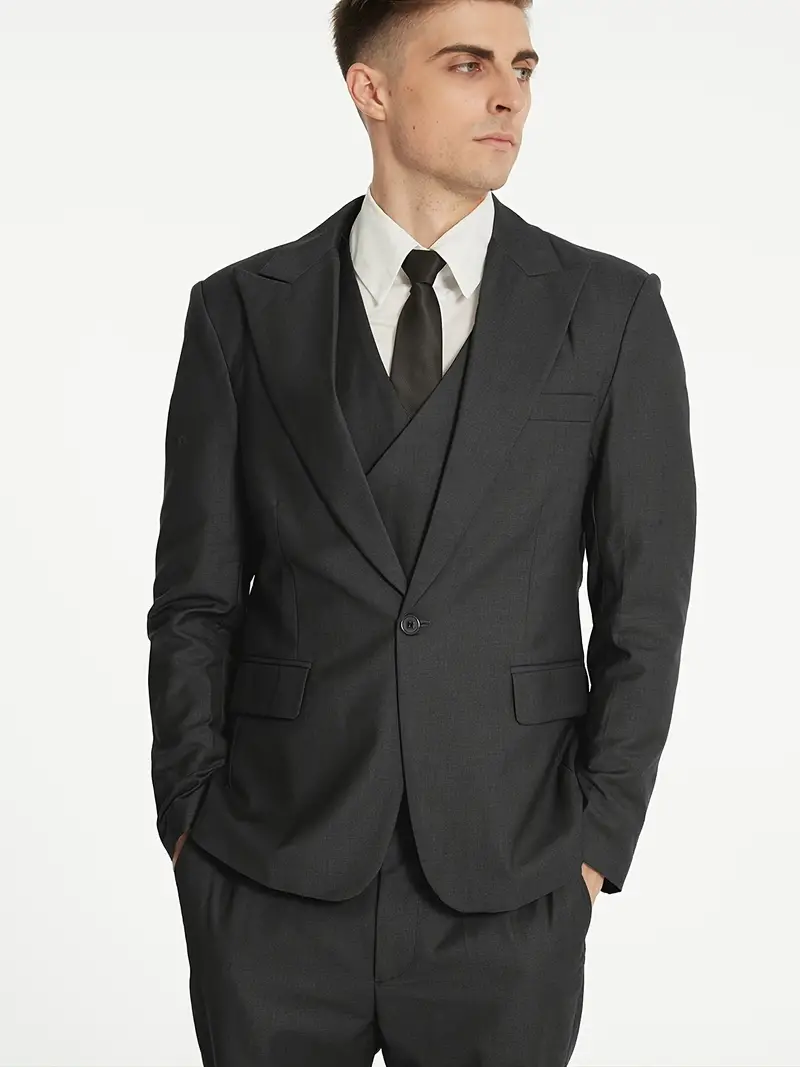 Herren Business-Set | Blazer, Weste und Hose in klarer Form - Image 14