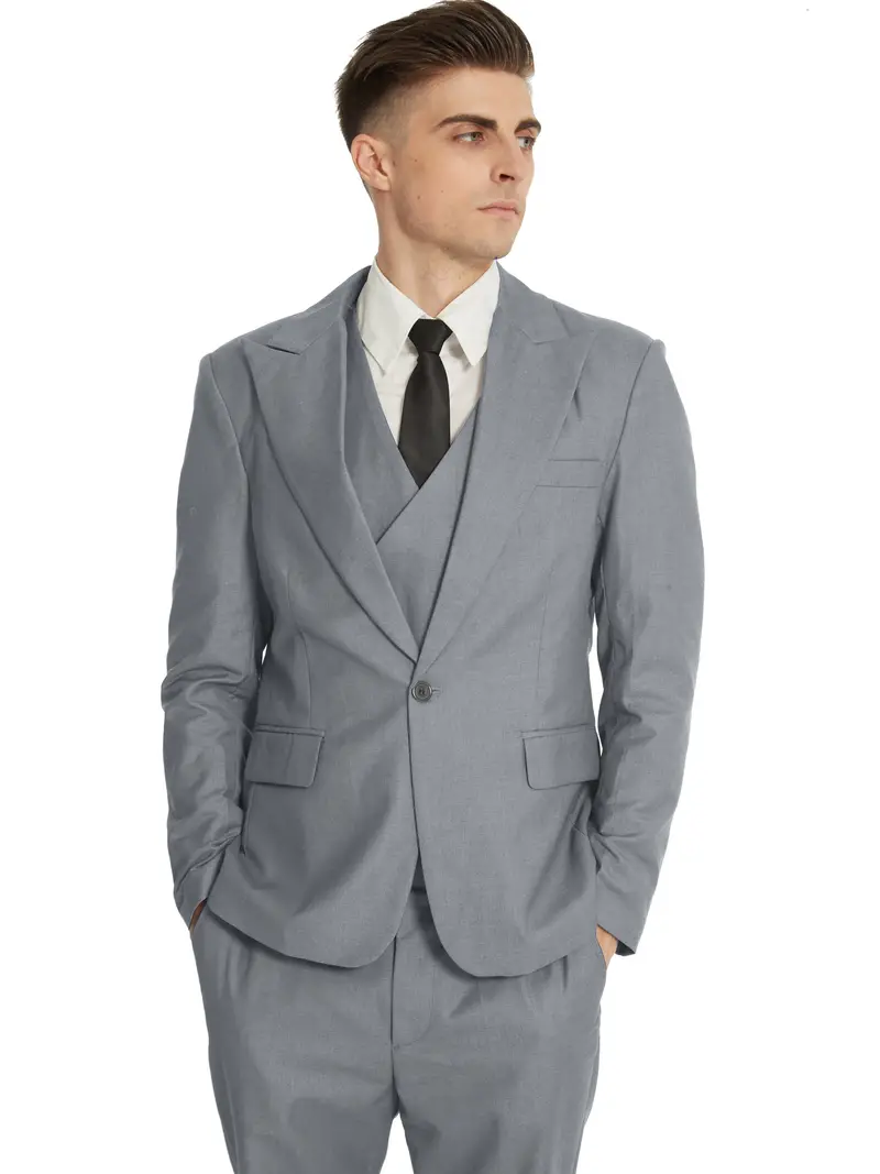 Herren Business-Set | Blazer, Weste und Hose in klarer Form - Image 7