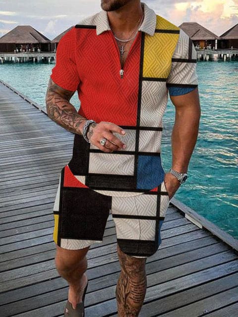 Herren Freizeit-Set | zweiteiliges Outfit mit Aufdruck - Image 13