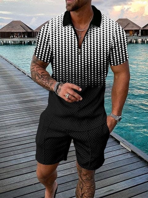 Herren Freizeit-Set | zweiteiliges Outfit mit Aufdruck - Image 14