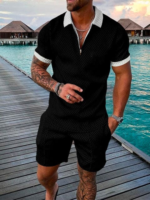 Herren Freizeit-Set | zweiteiliges Outfit mit Aufdruck - Image 5
