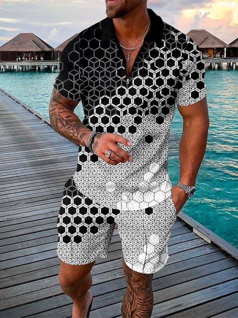 Herren Freizeit-Set | zweiteiliges Outfit mit Aufdruck - Image 6