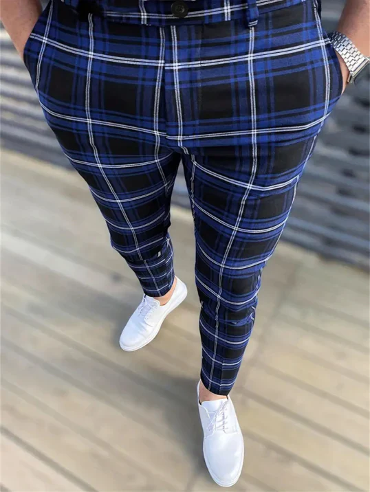 Herren-Hose mit feinem musterbild | klarer linienstil - Image 3