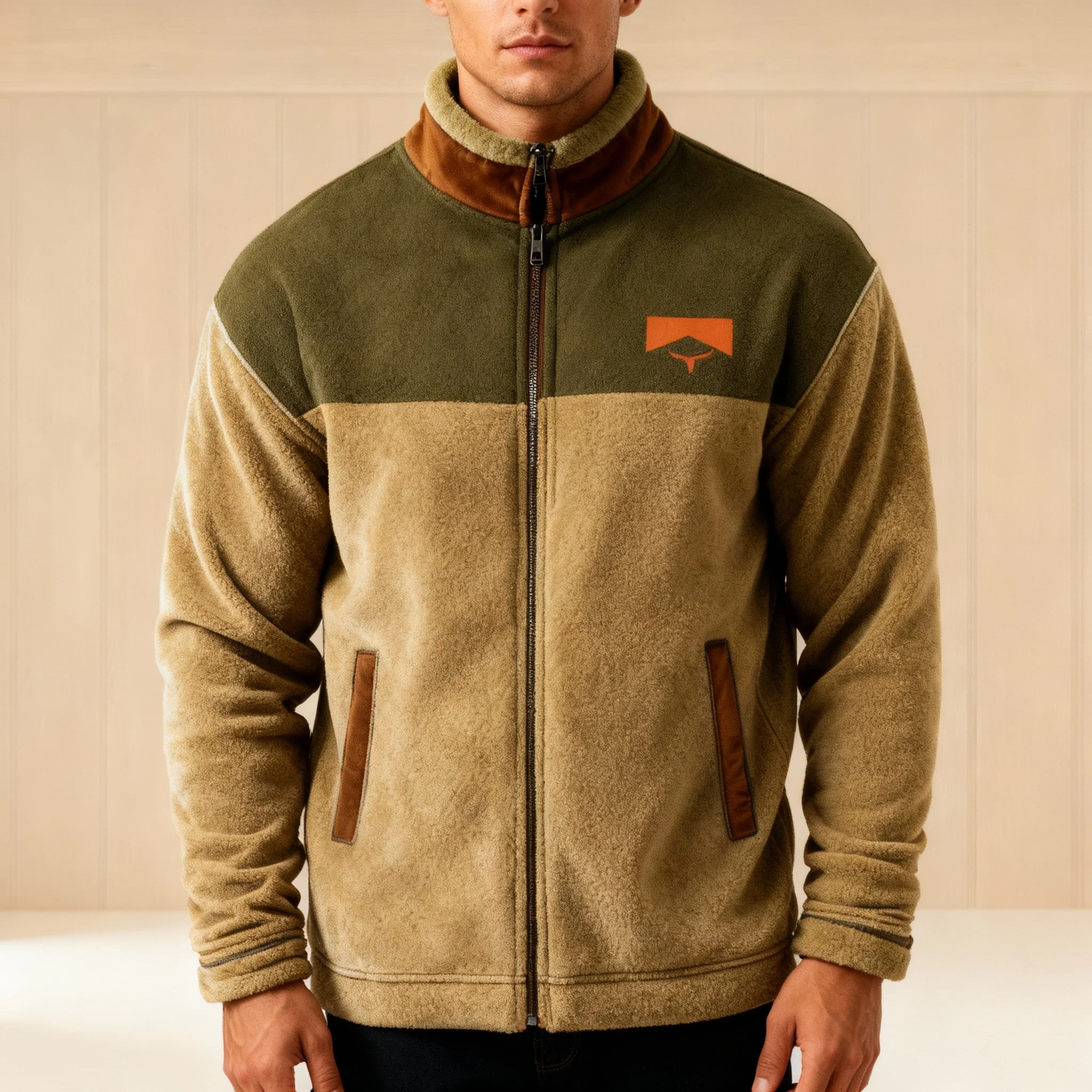 Herren Jacke | Durchgehender Reißverschluss mit Umlegekragen - Image 2