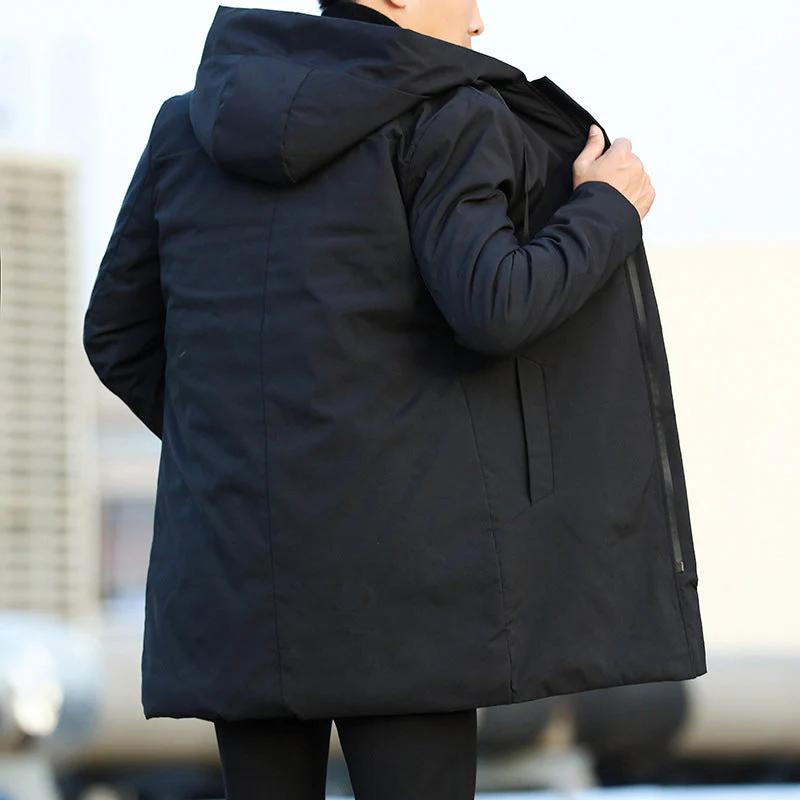 Herren Parka | lange Ausführung mit Kapuze und Frontverschluss - Image 3